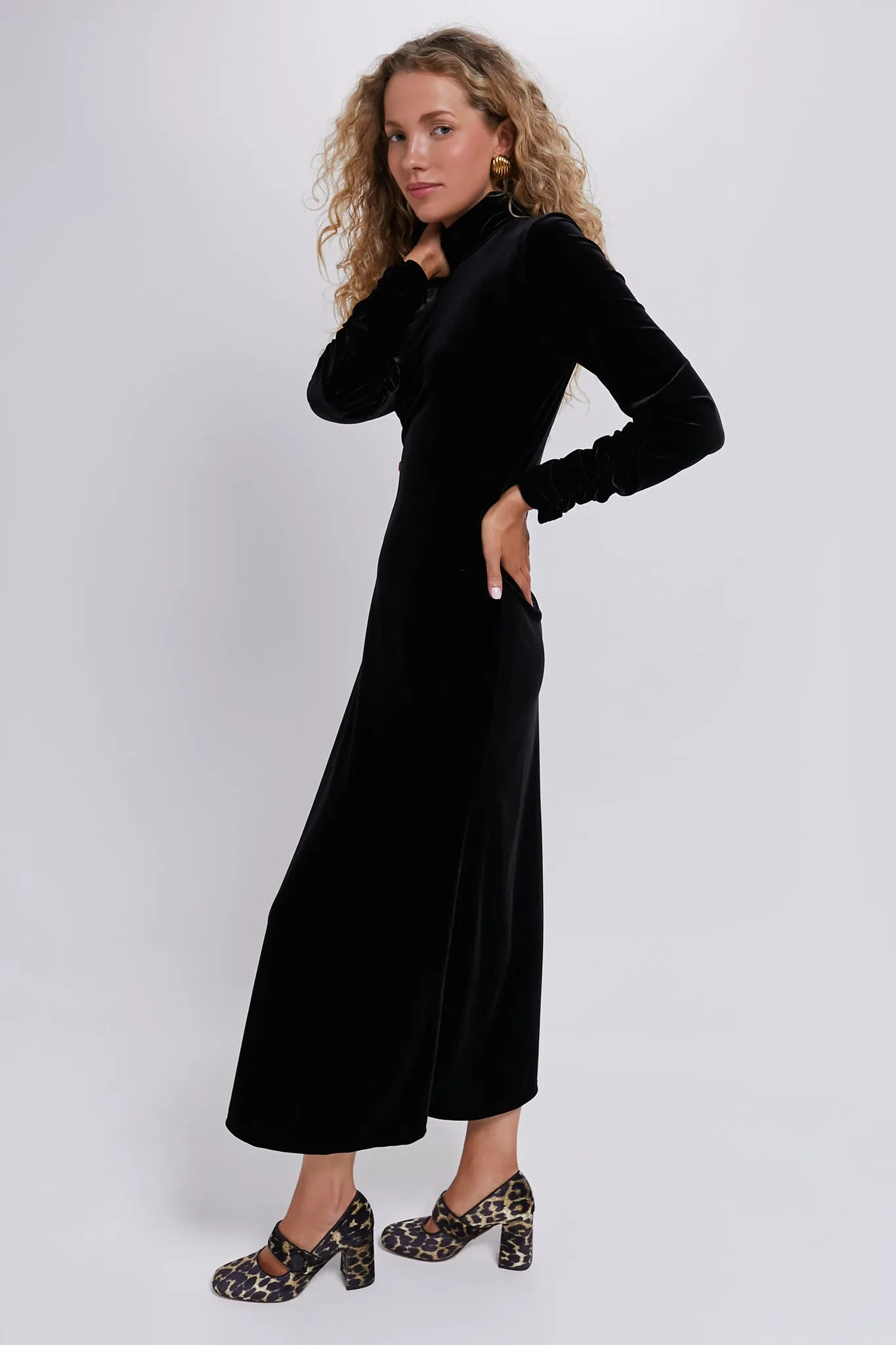 Black Velvet Suzie Dress sold by Tuckernuck product image thumbnail 3
