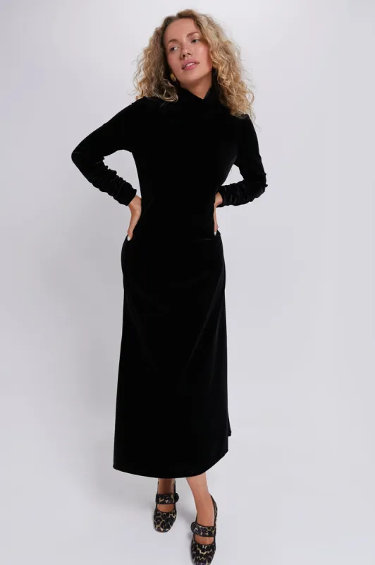 Black Velvet Suzie Dress sold by Tuckernuck