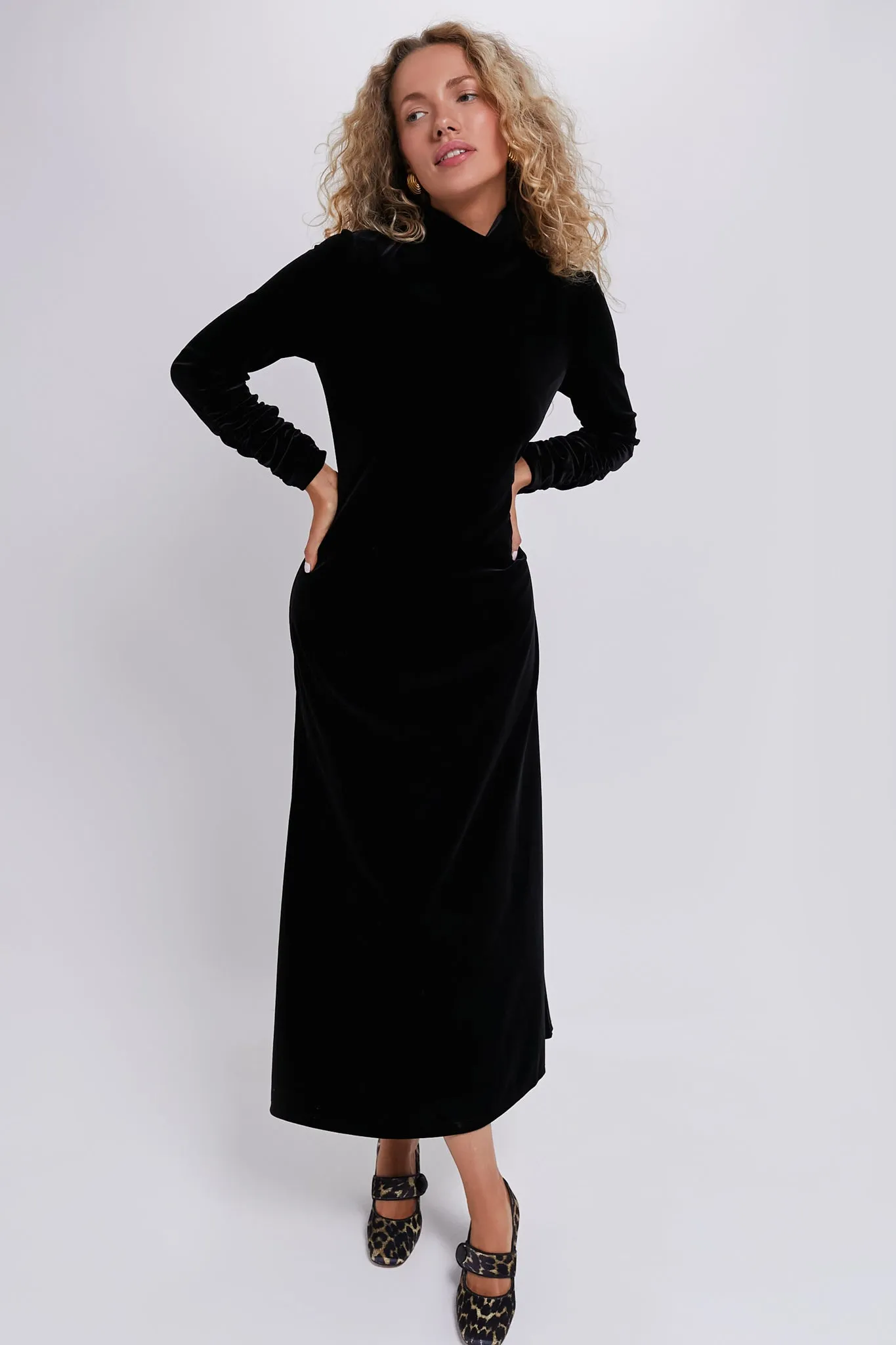 Black Velvet Suzie Dress sold by Tuckernuck