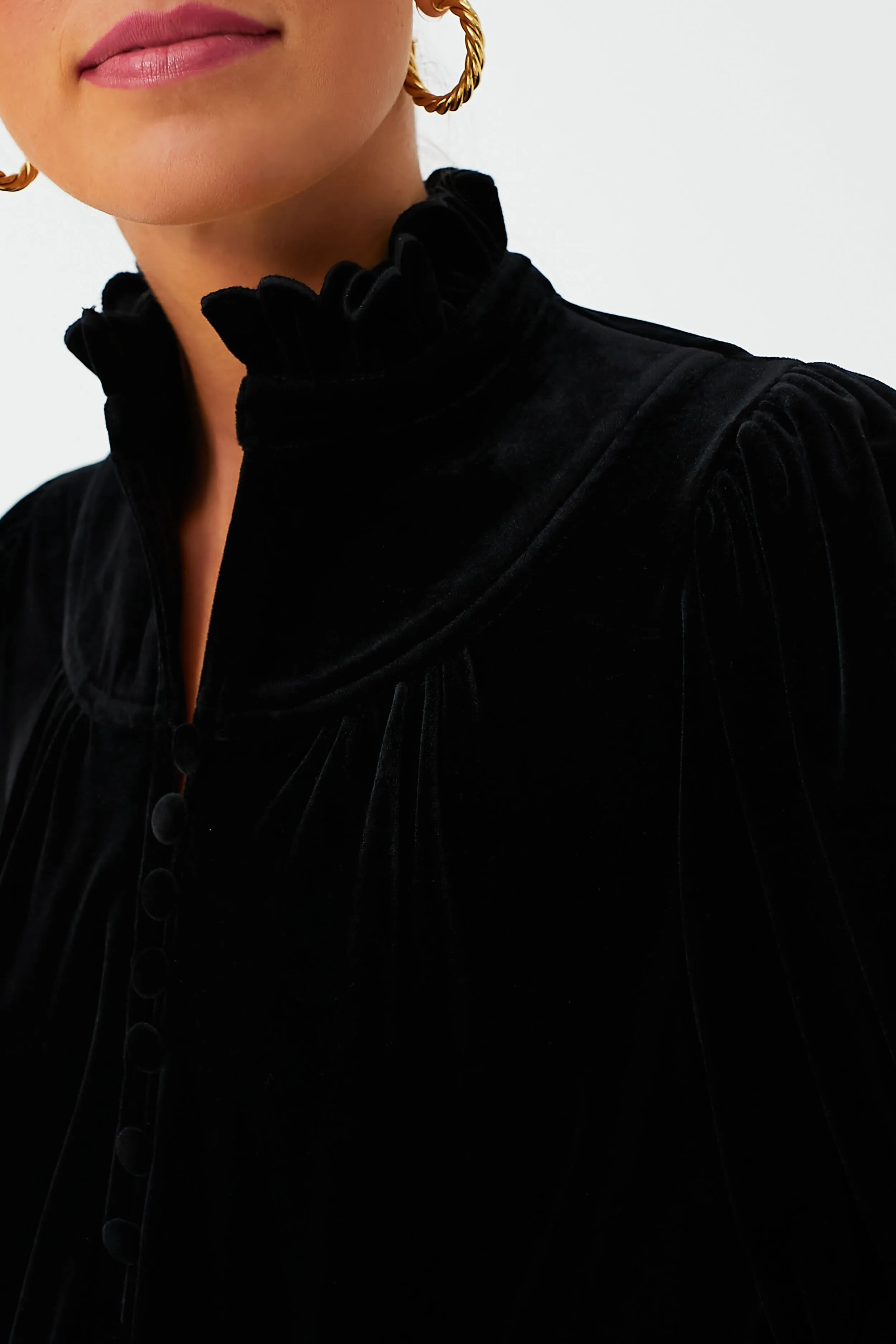 Black Velvet Selena Blouse sold by Tuckernuck product image thumbnail 5
