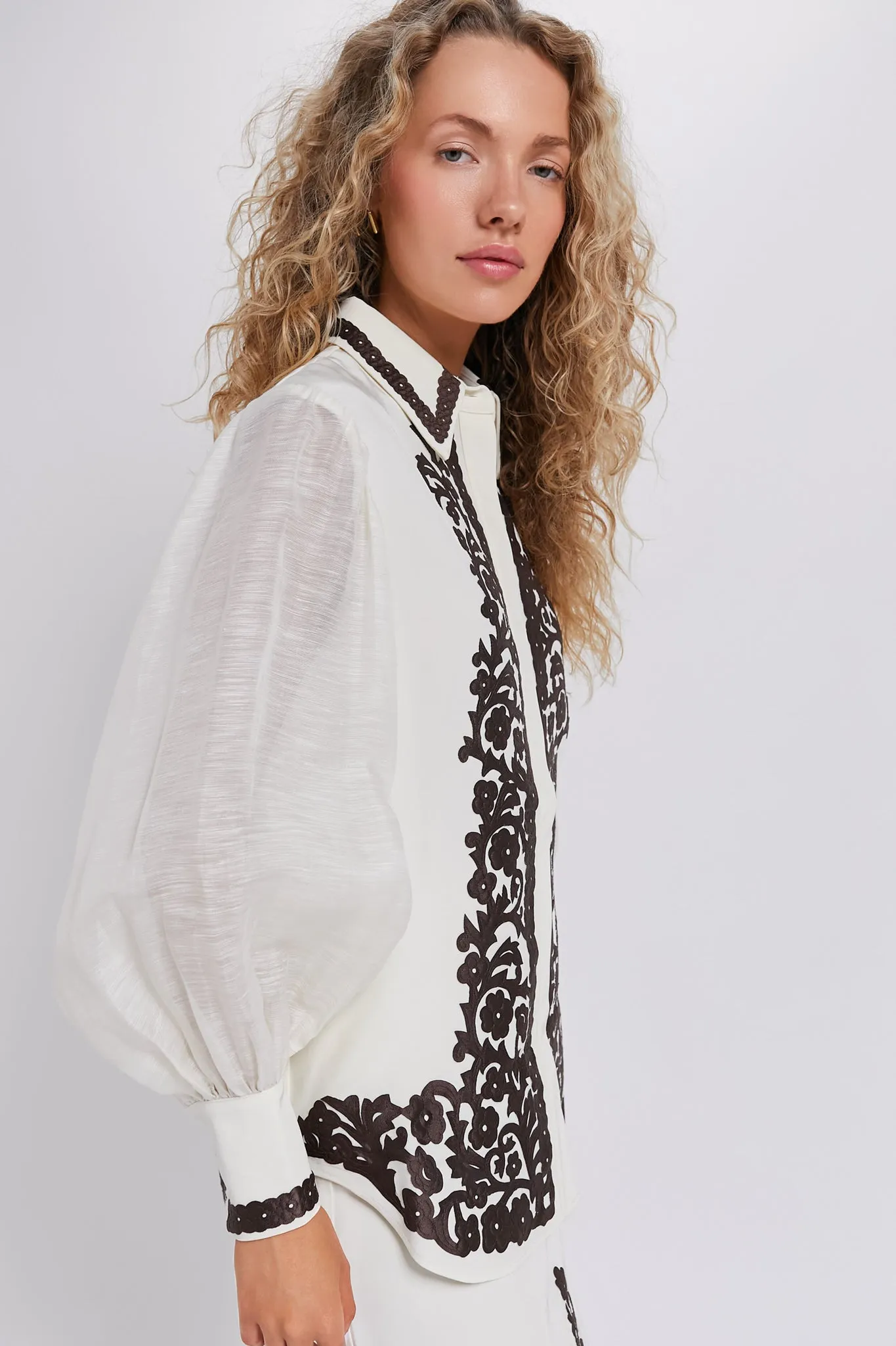 Cream Lucy Shirt sold by Tuckernuck product image thumbnail 3