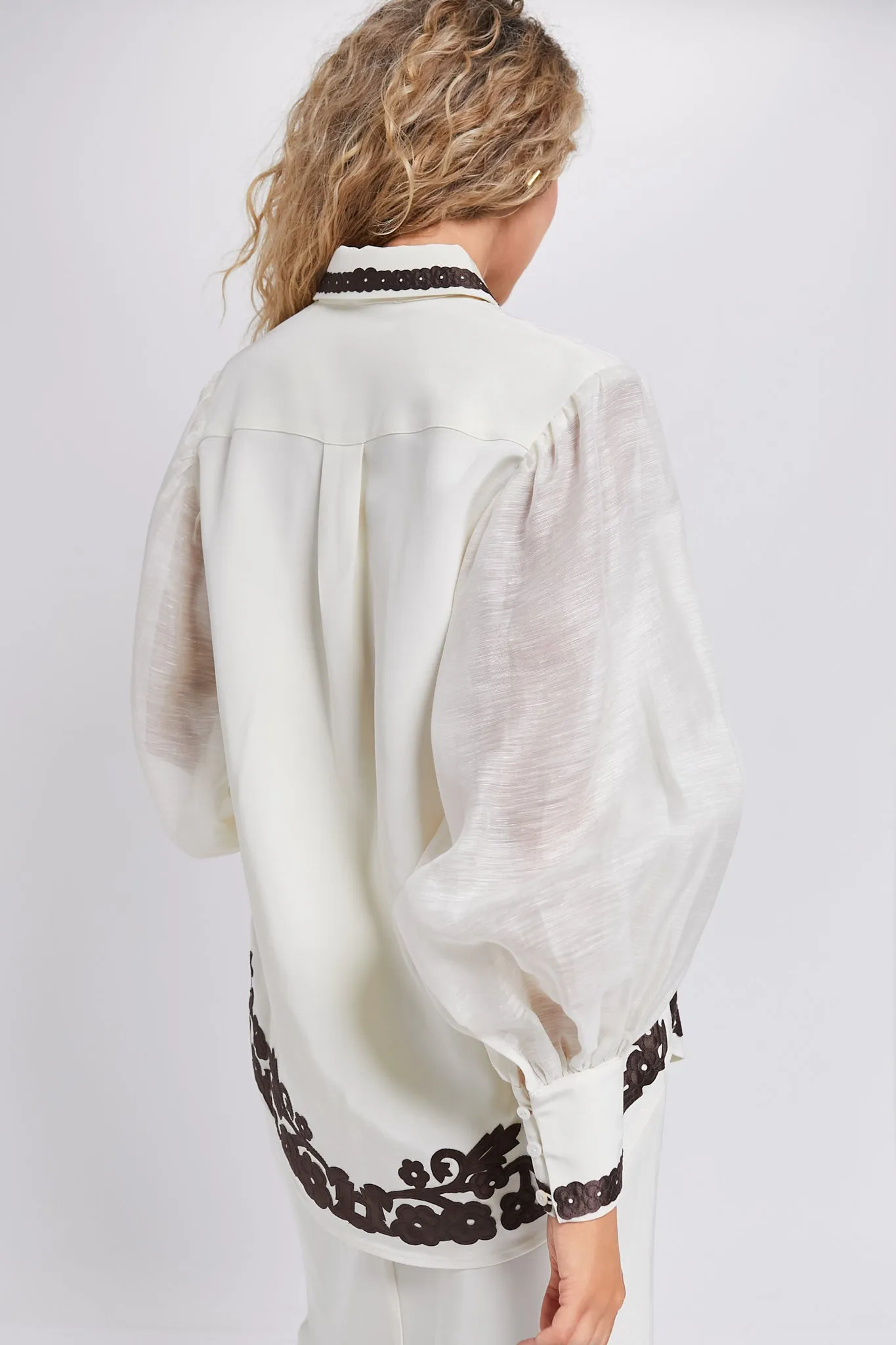 Cream Lucy Shirt sold by Tuckernuck product image thumbnail 4