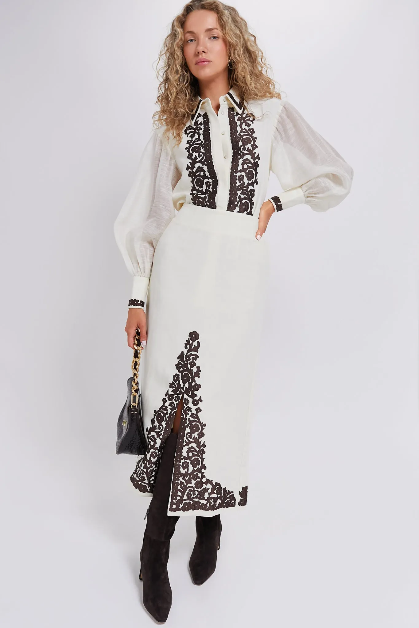 Cream Lucy Shirt sold by Tuckernuck product image thumbnail 2