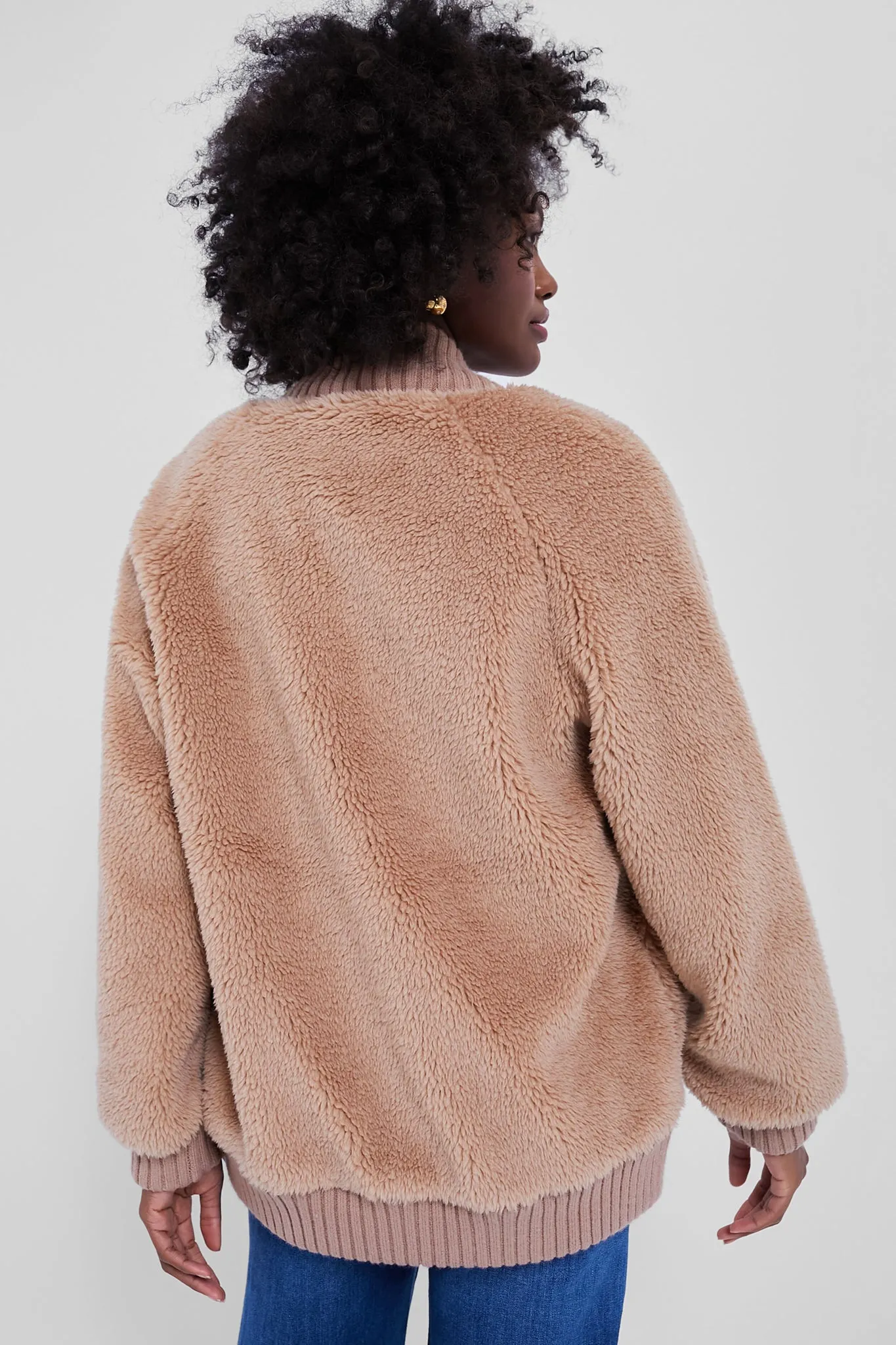 Chanterelle Ella Long Line Sherpa Bomber sold by Tuckernuck product image thumbnail 4