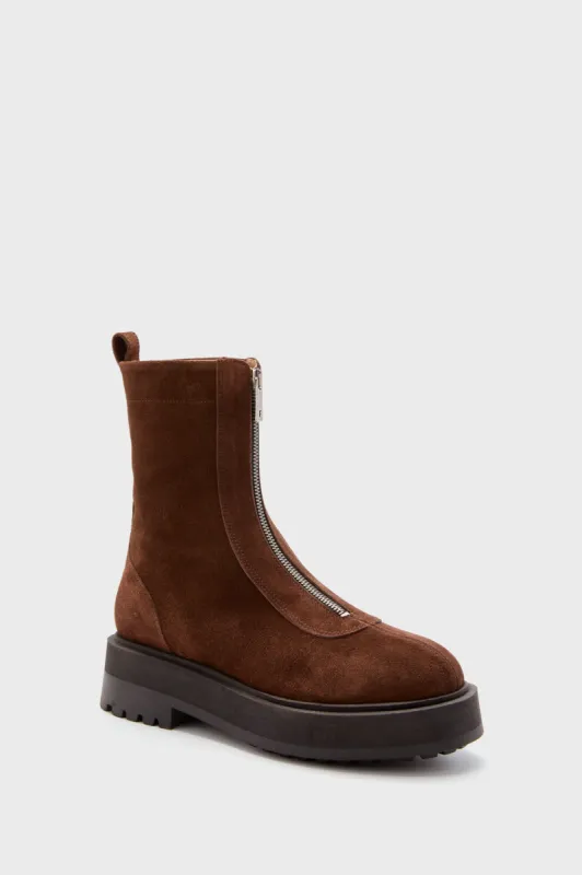 Brown Suede Alma Boots sold by Tuckernuck