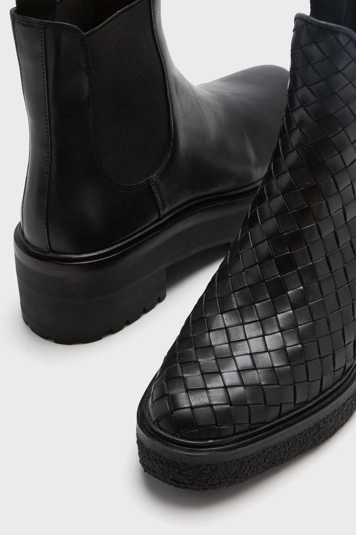 Black Woven Raquel Boots sold by Tuckernuck product image thumbnail 4