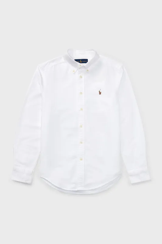 Boys White Long-Sleeve Oxford Button-Down Sportshirt sold by Tuckernuck