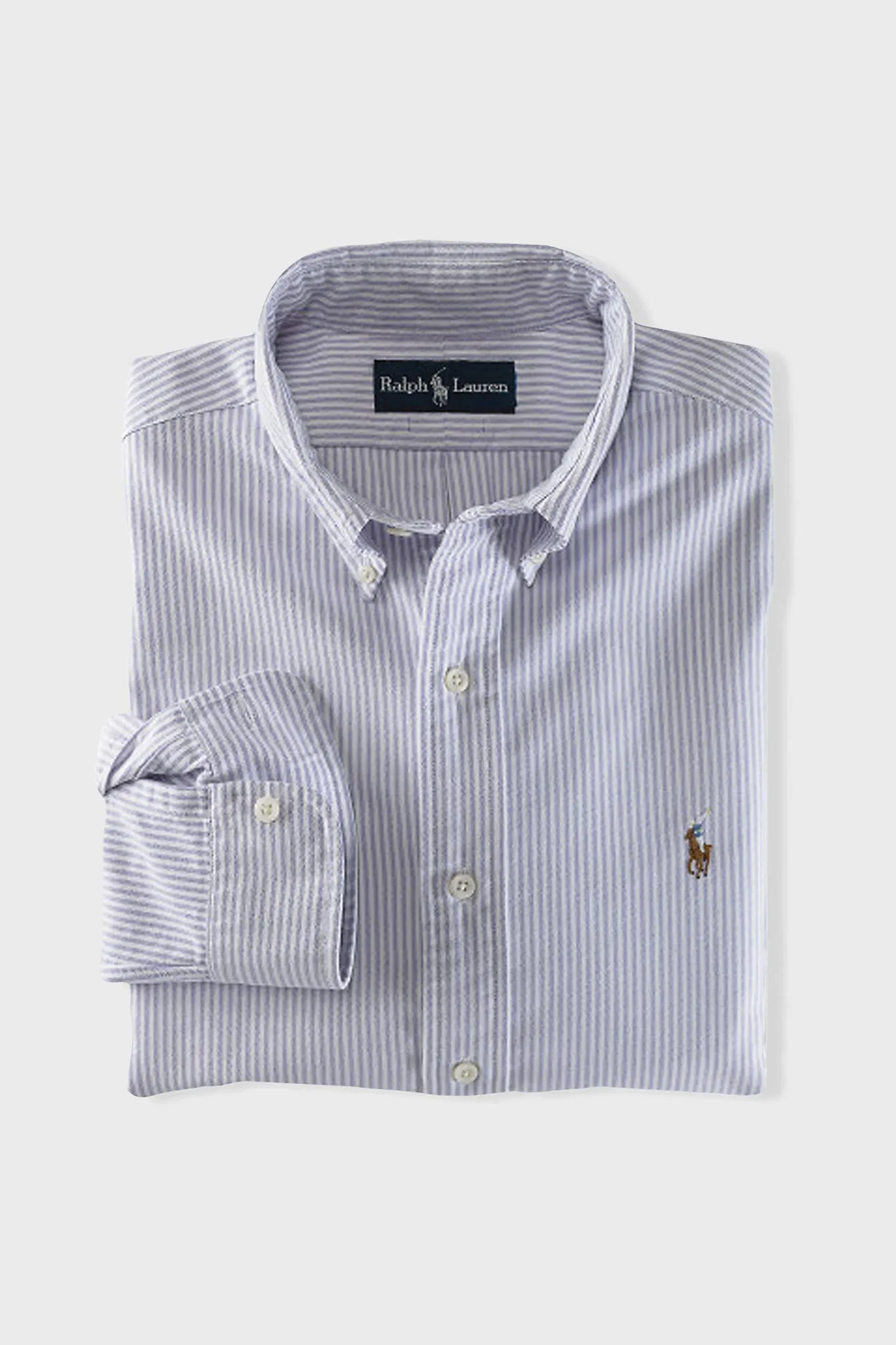 Light Blue Stripe Long-Sleeve Oxford Button Down Sportshirt sold by Tuckernuck product image thumbnail 3