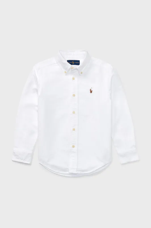 Little Boys White Long-Sleeve Oxford Button-Down Sportshirt sold by Tuckernuck