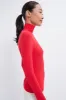 Red Lightweight Ribbed Turtleneck sold by Tuckernuck