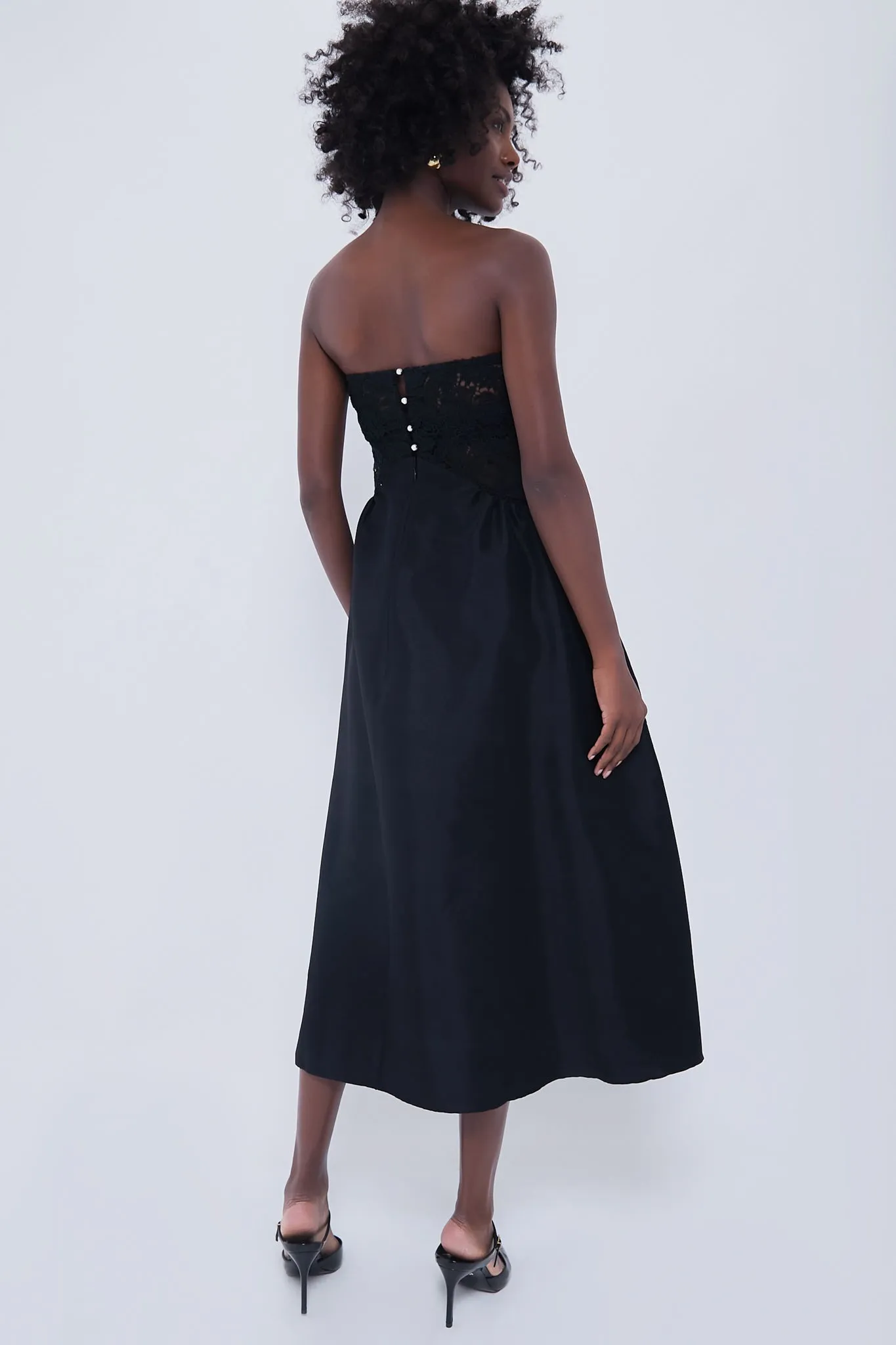 Black Nelida Midi Dress sold by Tuckernuck product image thumbnail 4