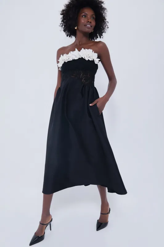 Black Nelida Midi Dress sold by Tuckernuck