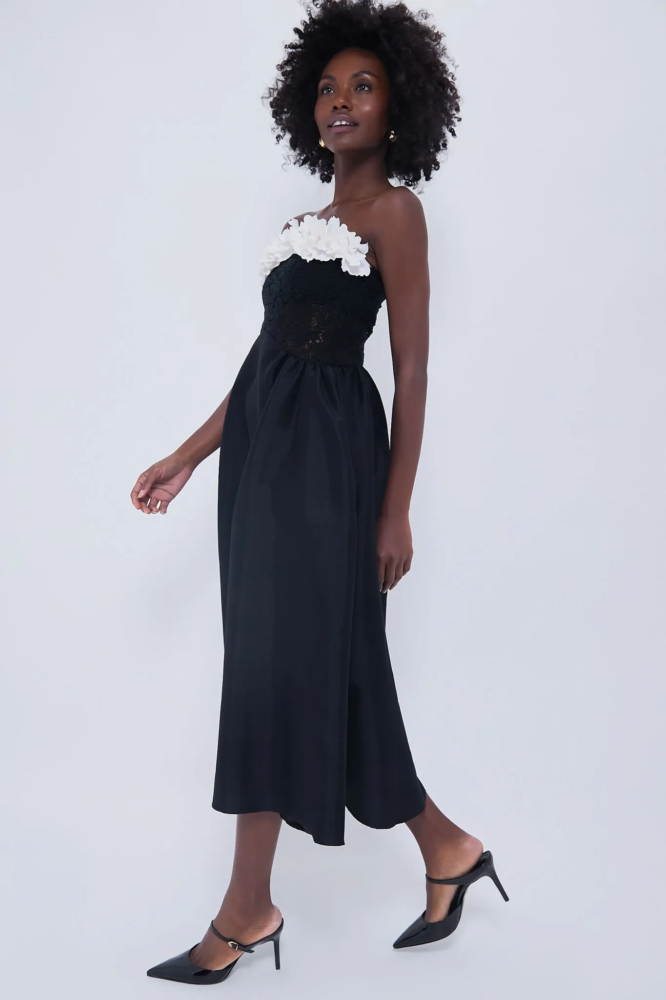 Black Nelida Midi Dress sold by Tuckernuck product image thumbnail 3