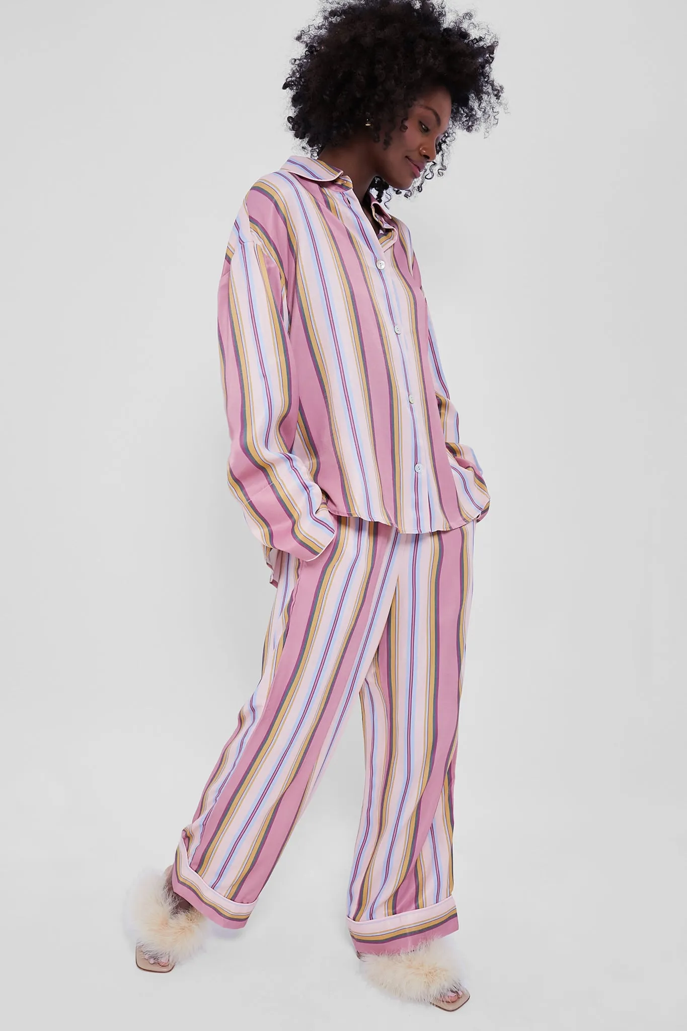 Blush Stripes Pants sold by Tuckernuck product image thumbnail 2