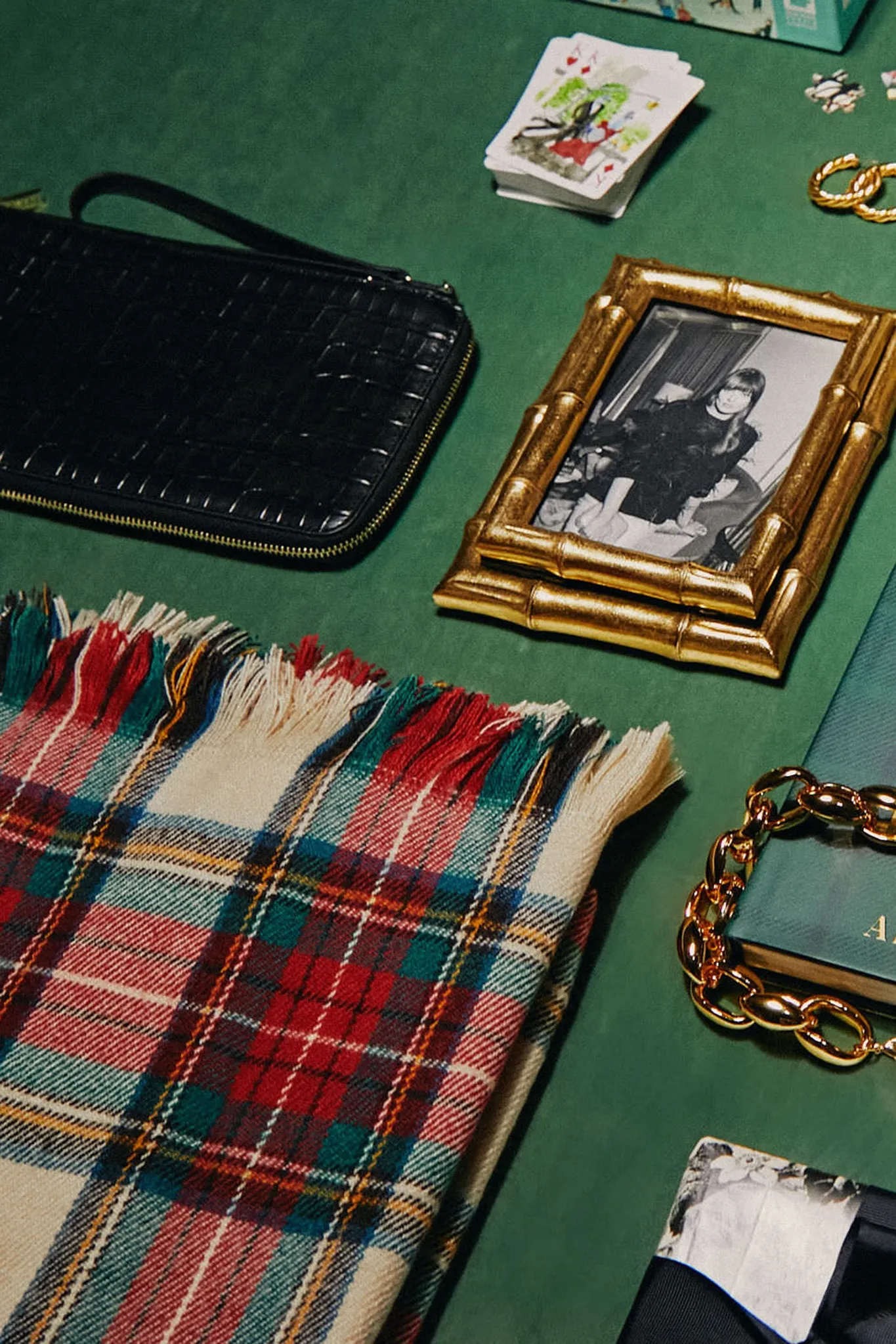 Exclusive Cream Tartan Ruana Poncho sold by Tuckernuck product image thumbnail 4