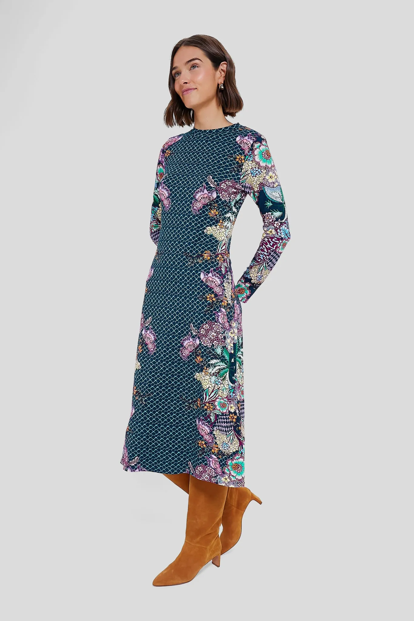 Navy Stargaze Ellie Midi Dress sold by Tuckernuck product image thumbnail 3