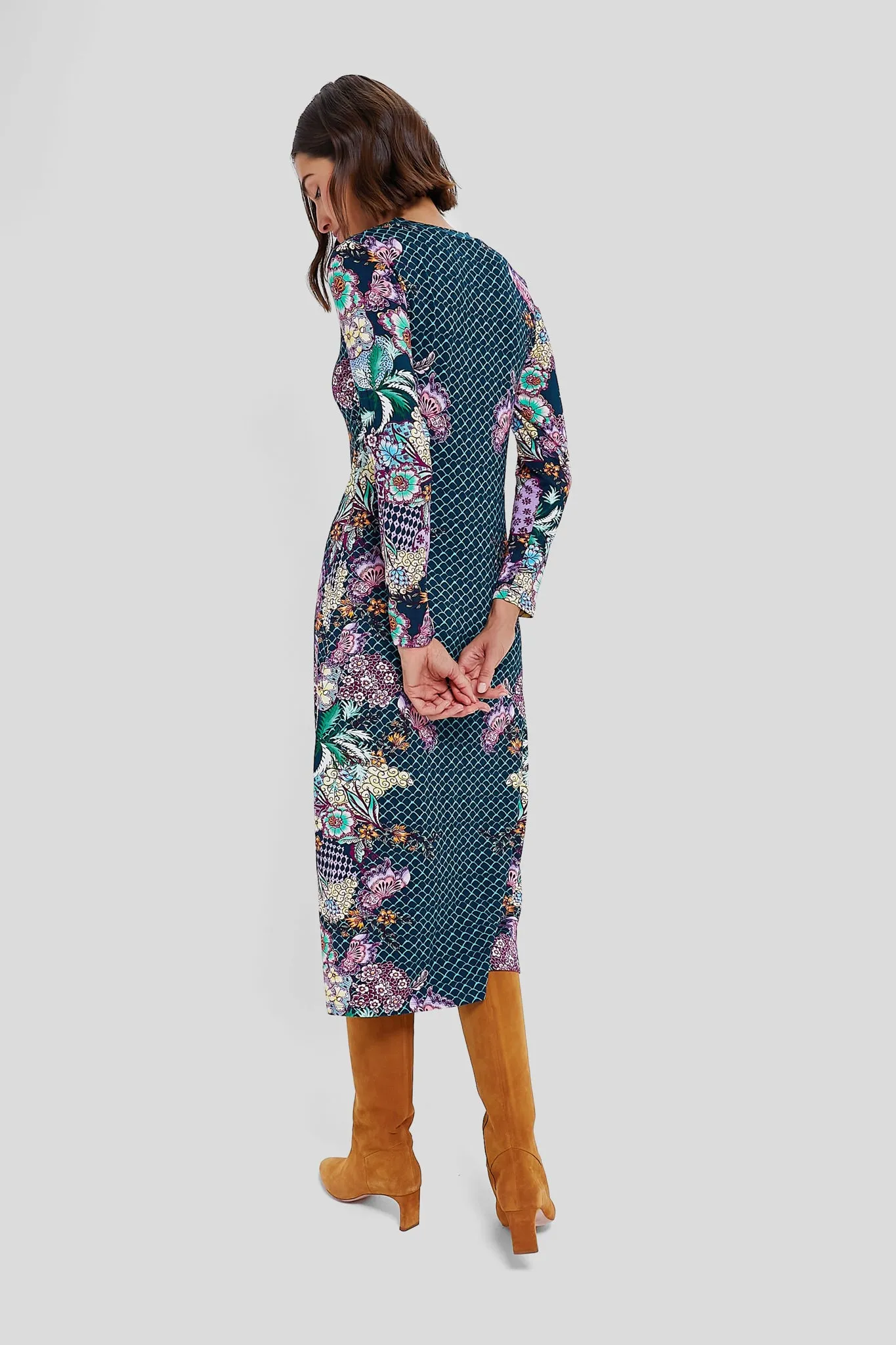Navy Stargaze Ellie Midi Dress sold by Tuckernuck product image thumbnail 4