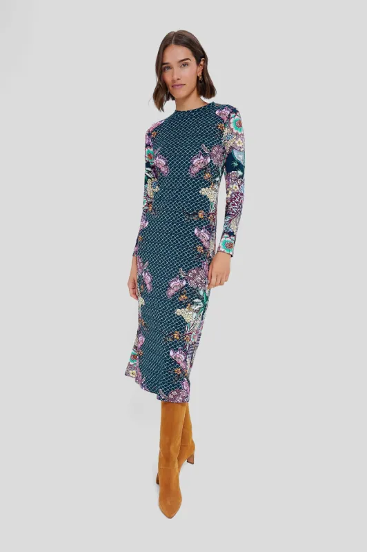 Navy Stargaze Ellie Midi Dress made by Tuckernuck