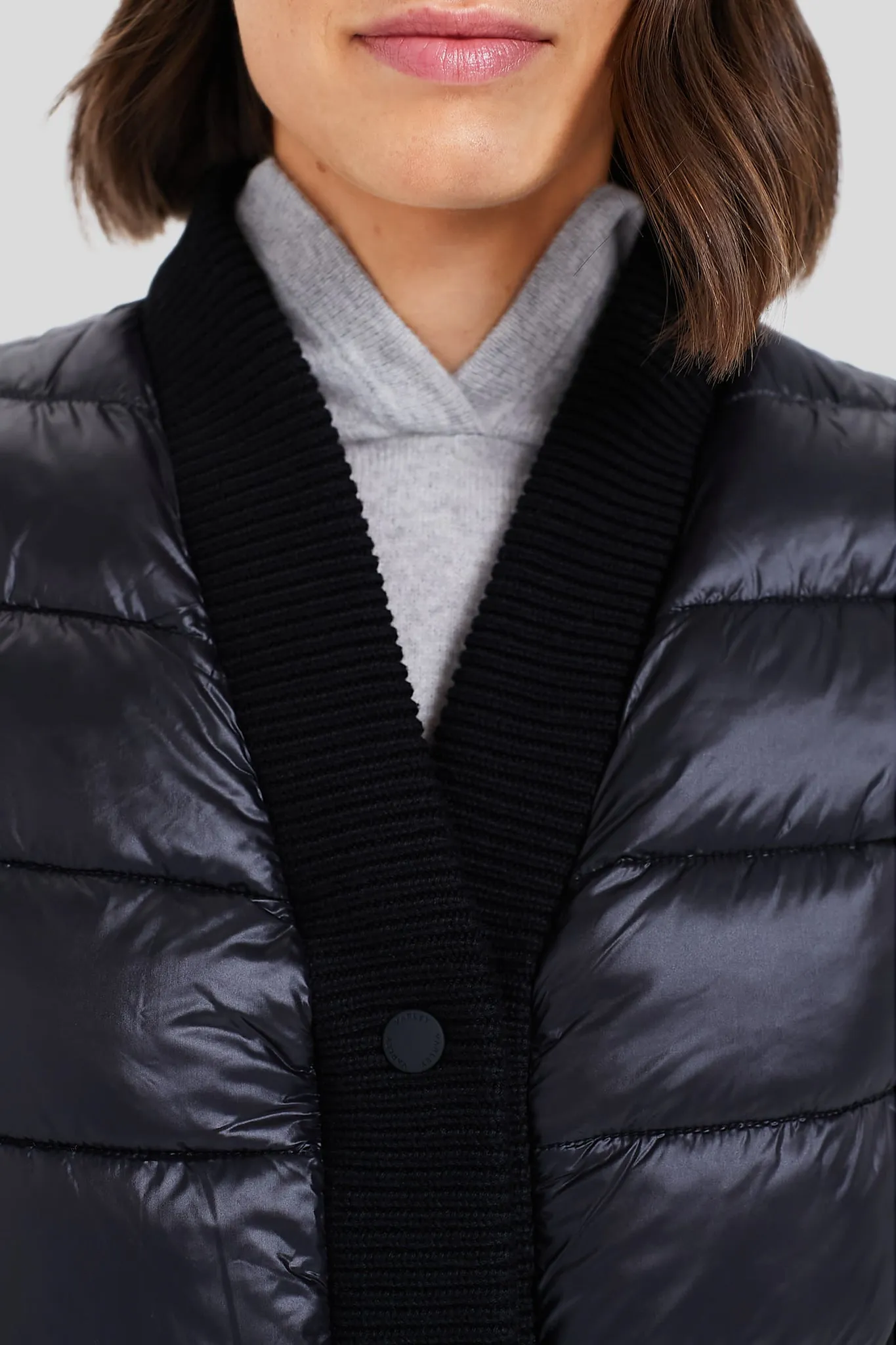 Black Colwyn Combo Boxy Gilet sold by Tuckernuck product image thumbnail 5