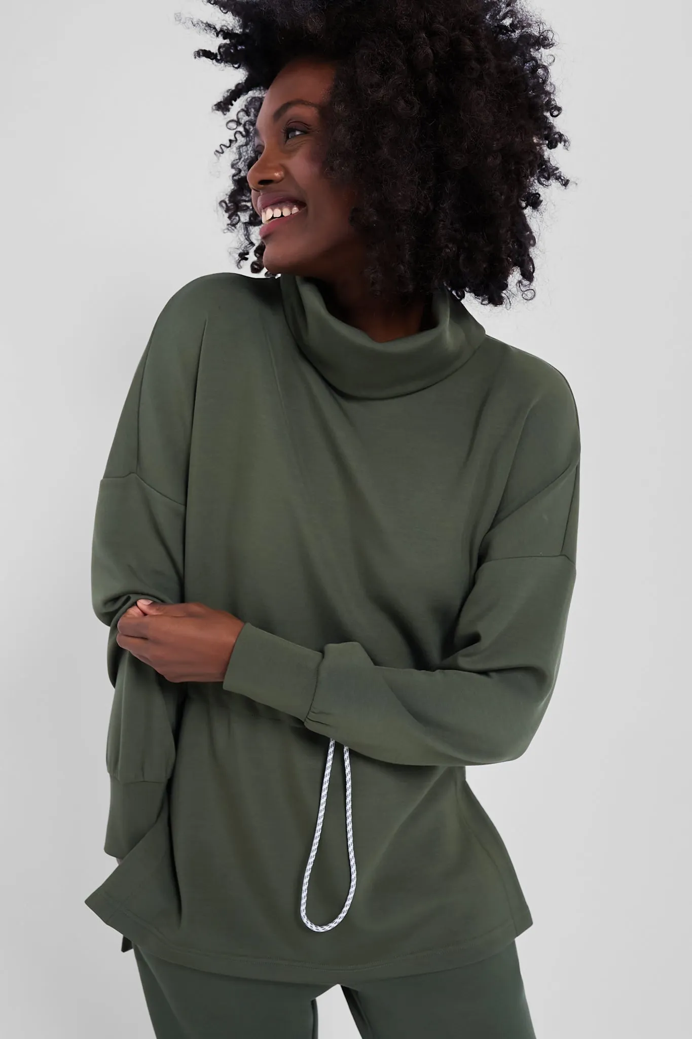 Olive Night Freya Sweat sold by Tuckernuck