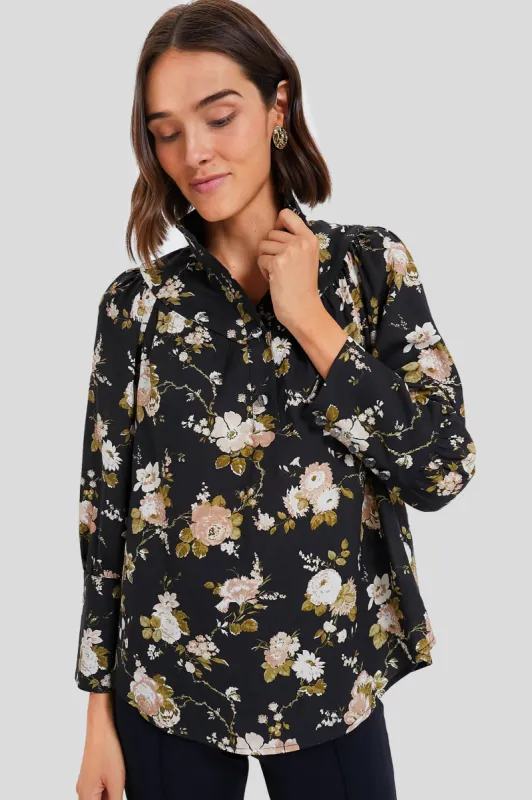Midnight Garden Corrigan Blouse sold by Tuckernuck