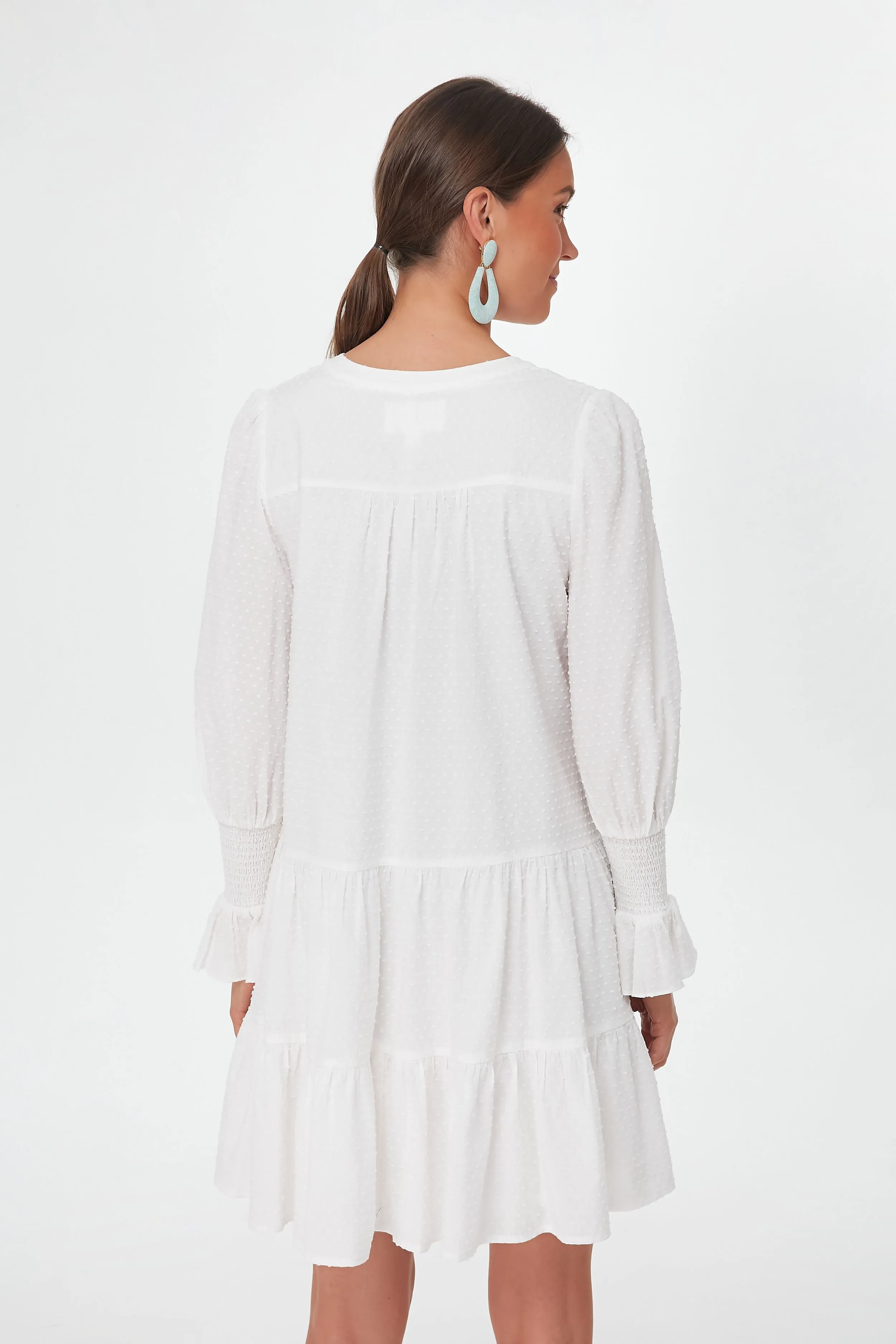 White Swiss Dot Kenzo Dress sold by Tuckernuck product image thumbnail 5
