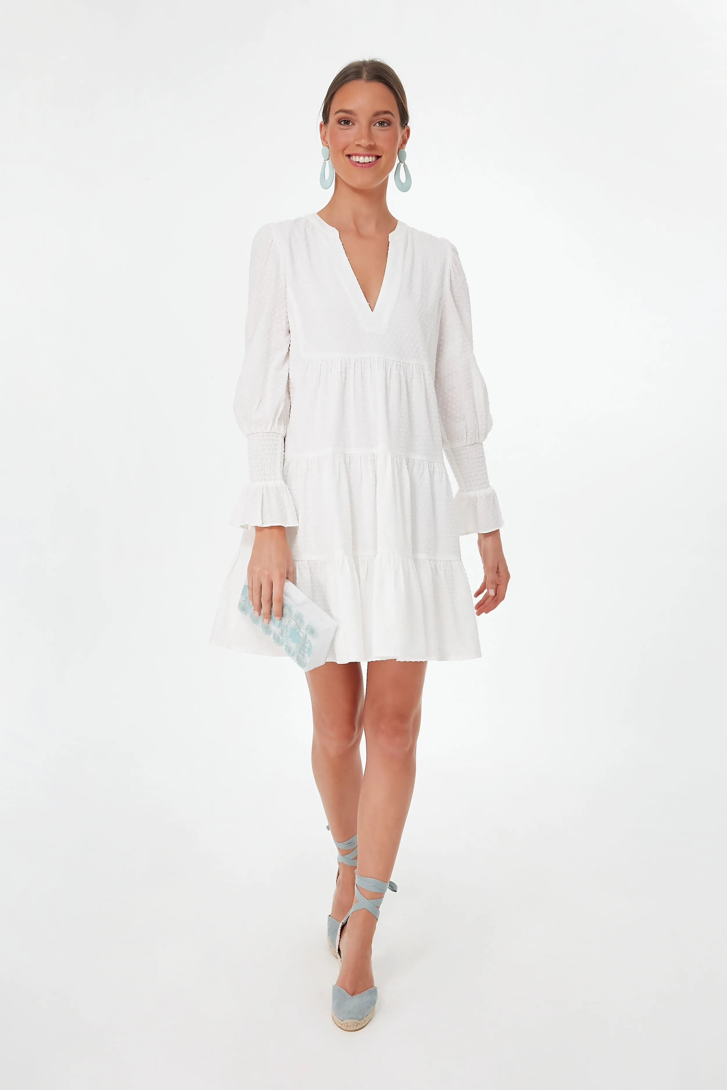 White Swiss Dot Kenzo Dress sold by Tuckernuck