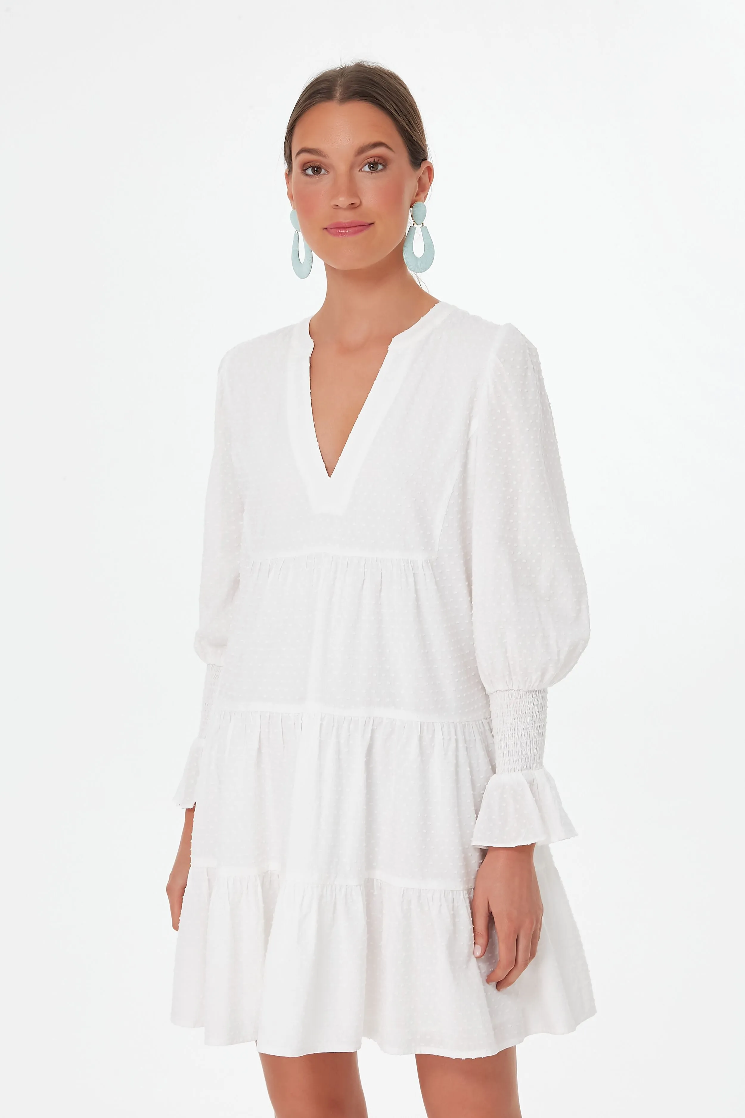 White Swiss Dot Kenzo Dress sold by Tuckernuck product image thumbnail 3