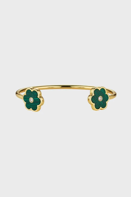 Malachite Petite Petal Cuff sold by Tuckernuck