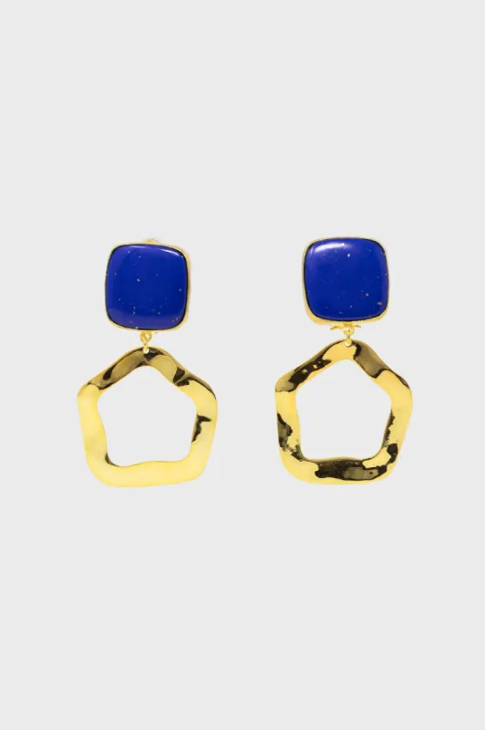 The Lapis Earrings sold by Tuckernuck