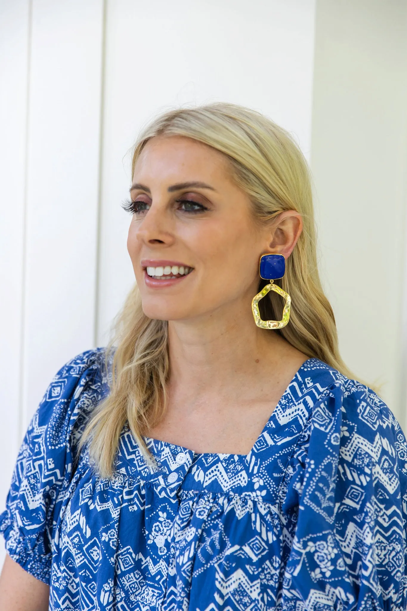 The Lapis Earrings sold by Tuckernuck product image thumbnail 2
