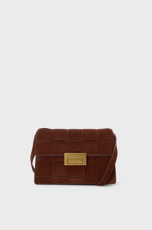 Espresso Suede Delphine Crossbody sold by Tuckernuck