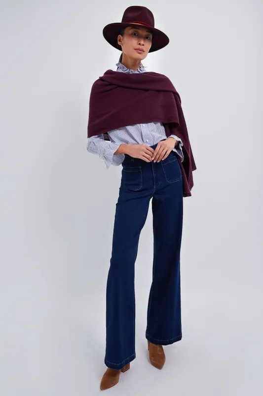 Oxblood Cashmere Blanket Scarf sold by Tuckernuck