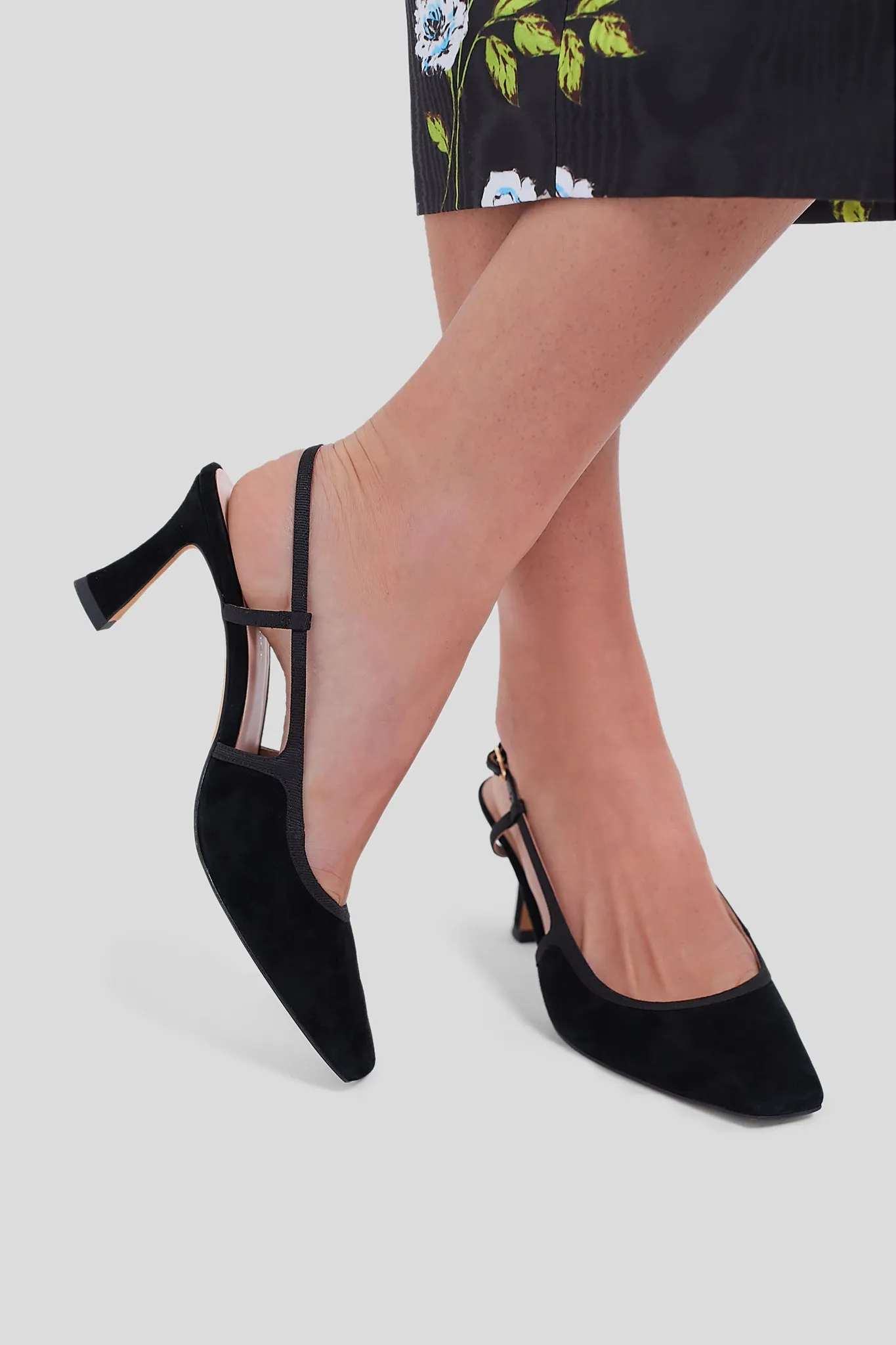 Black Suede Lia Heels sold by Tuckernuck product image thumbnail 3
