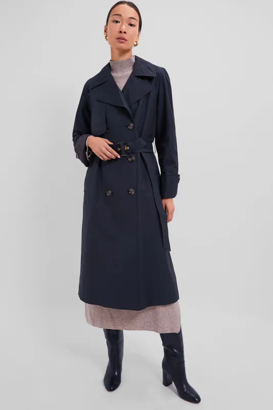 Black Gwyn Showerproof Trench Coat sold by Tuckernuck