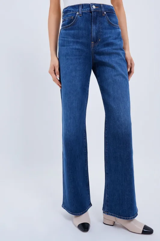 Bright Blue Taylor High Rise Wide Leg sold by Tuckernuck