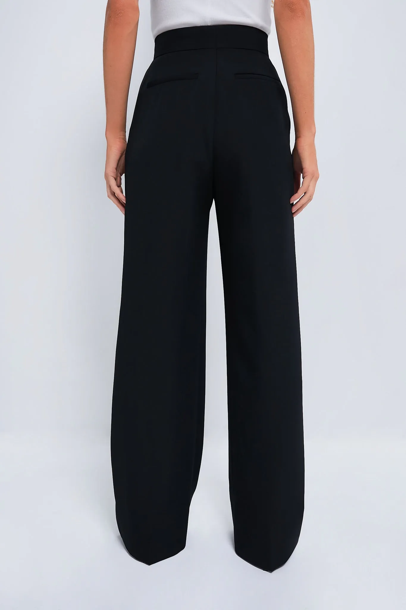 Black Wide Leg Trousers sold by Tuckernuck product image thumbnail 4