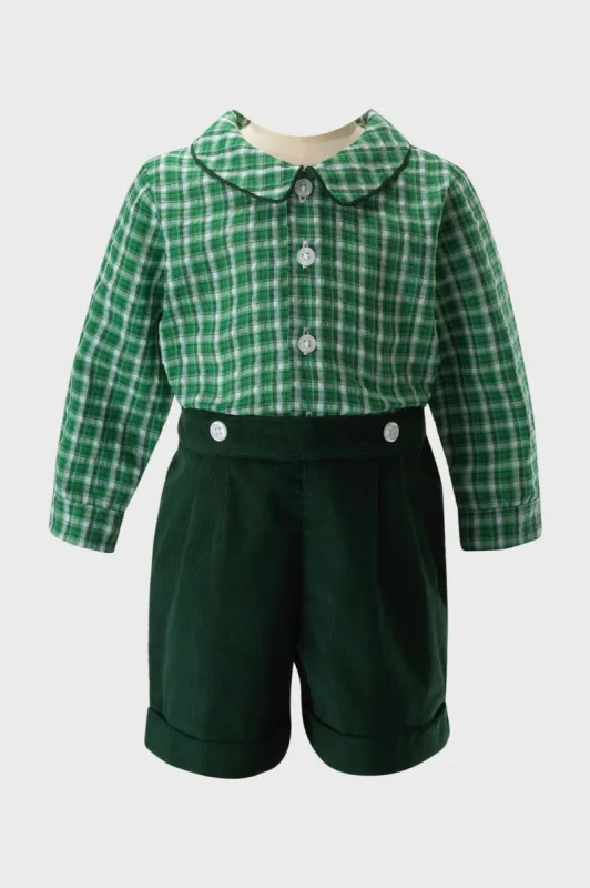 Check Shirt and Short Set sold by Tuckernuck