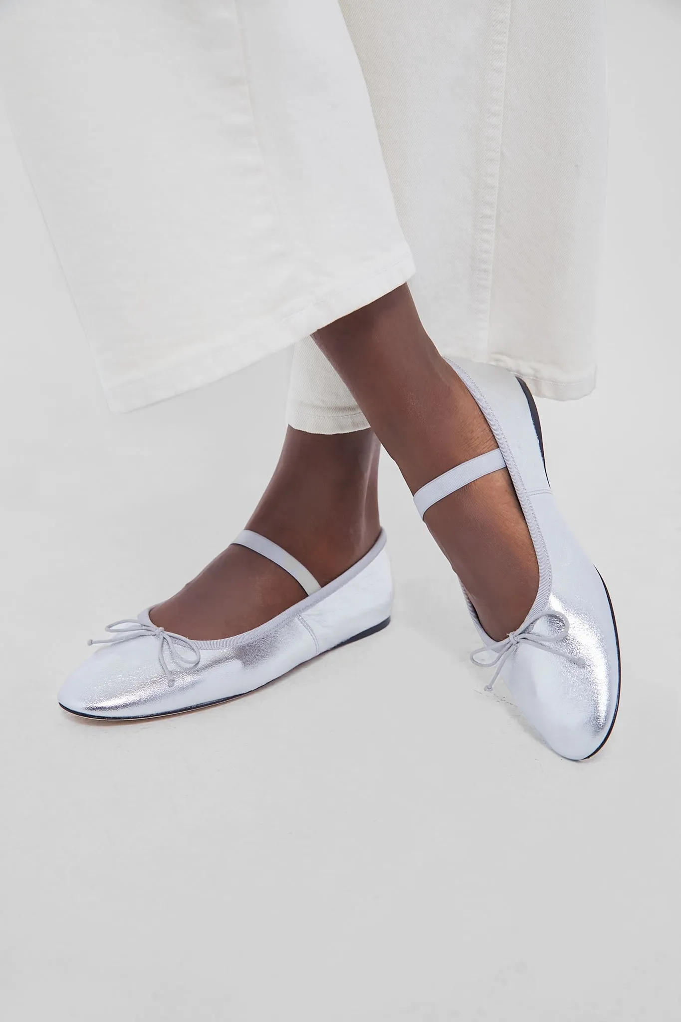 Metallic Silver Leonie Flats sold by Tuckernuck product image thumbnail 3