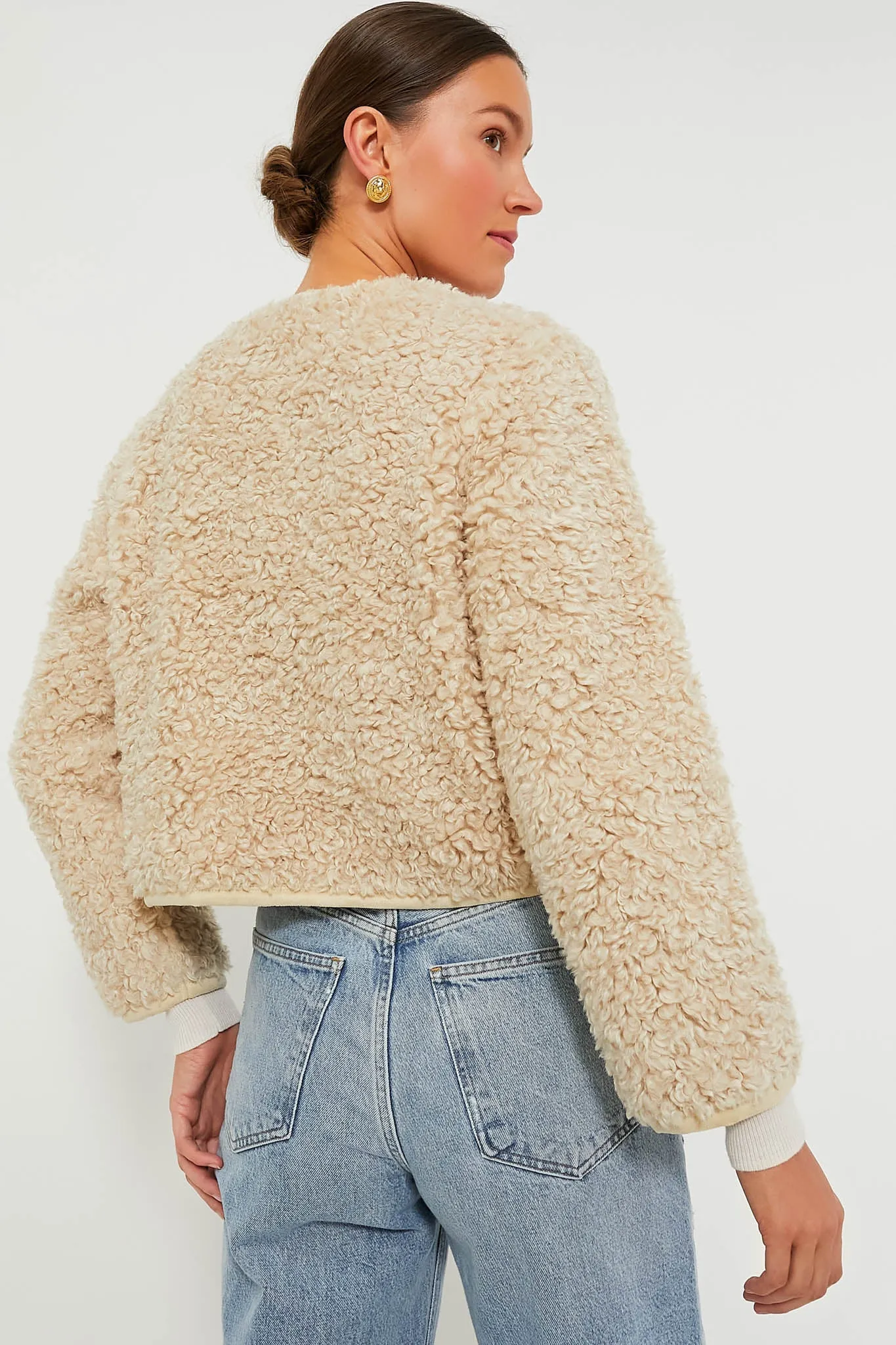 Cream Sherpa Cameron Jacket sold by Tuckernuck product image thumbnail 4