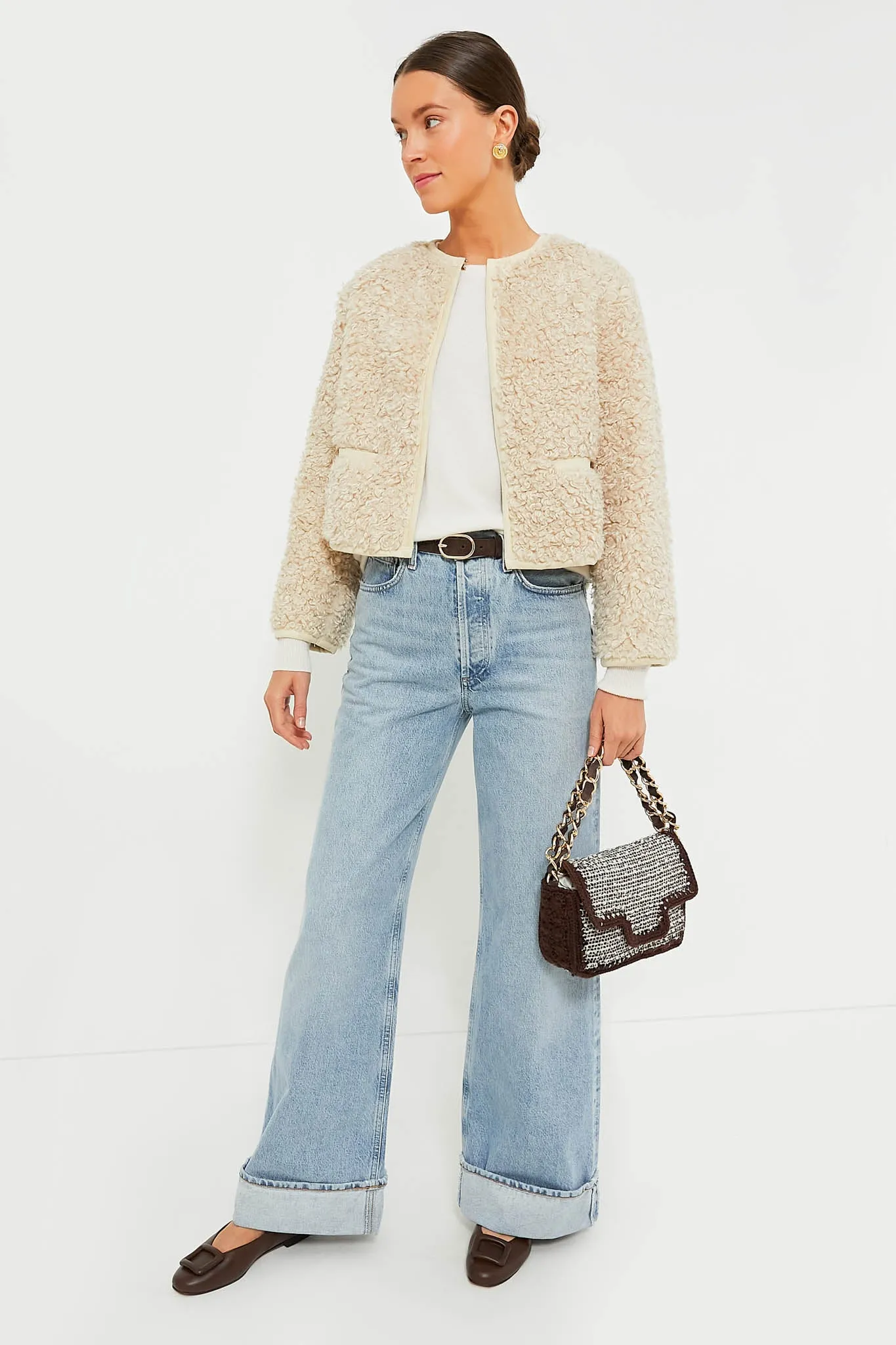 Cream Sherpa Cameron Jacket sold by Tuckernuck product image thumbnail 2