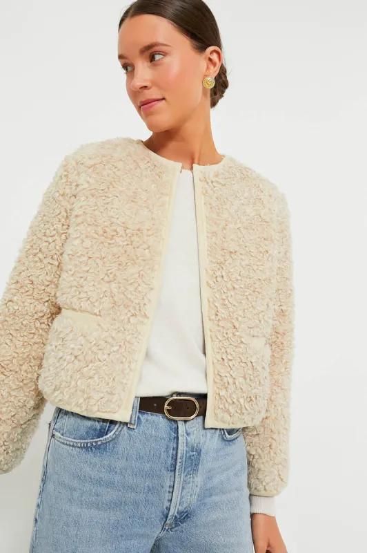 Cream Sherpa Cameron Jacket sold by Tuckernuck