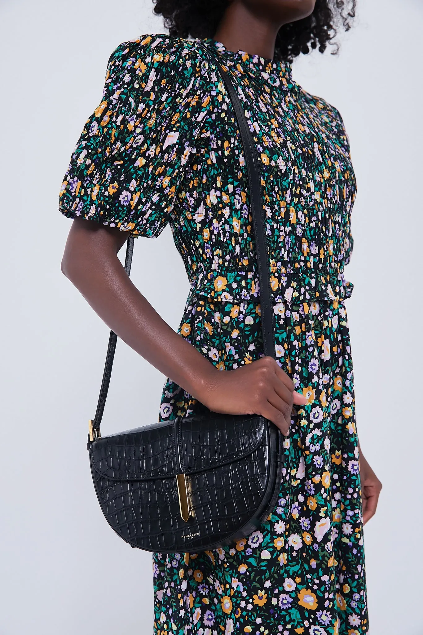 Black Croc Tokyo Saddle Bag sold by Tuckernuck product image thumbnail 2