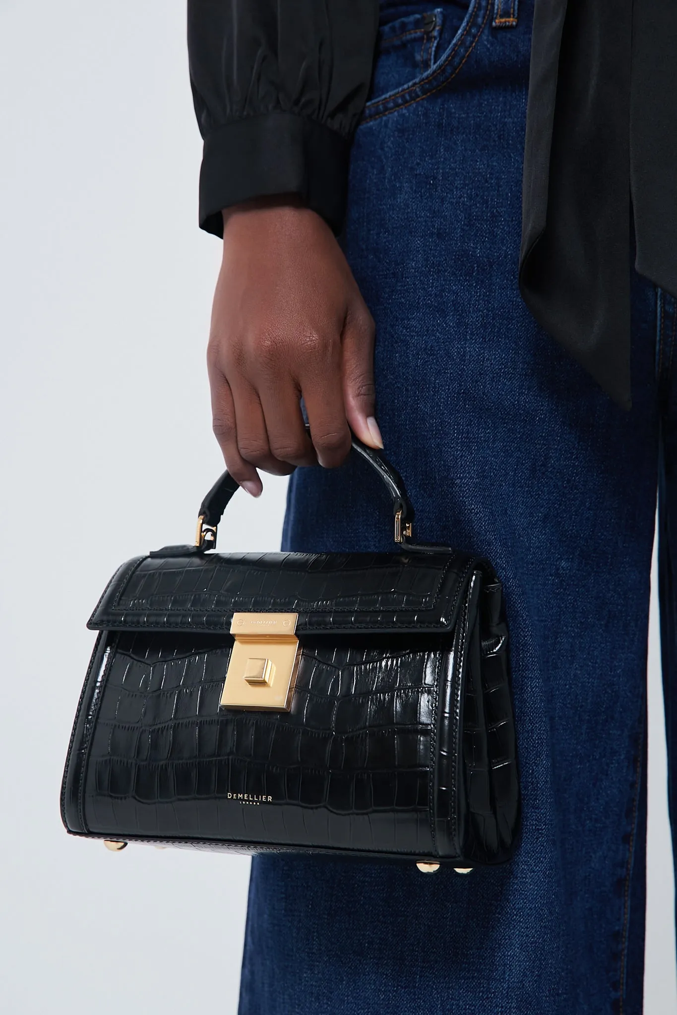 Black Croc Paris Bag sold by Tuckernuck product image thumbnail 2