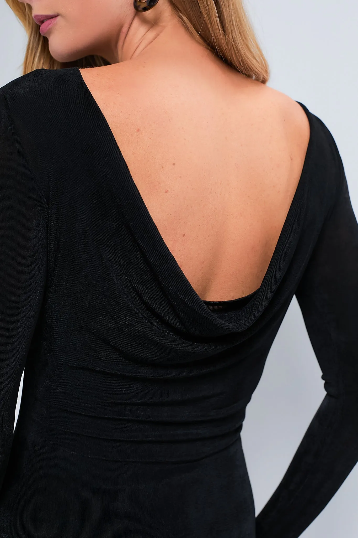 Black Luna Long Sleeve Maxi Dress sold by Tuckernuck product image thumbnail 5