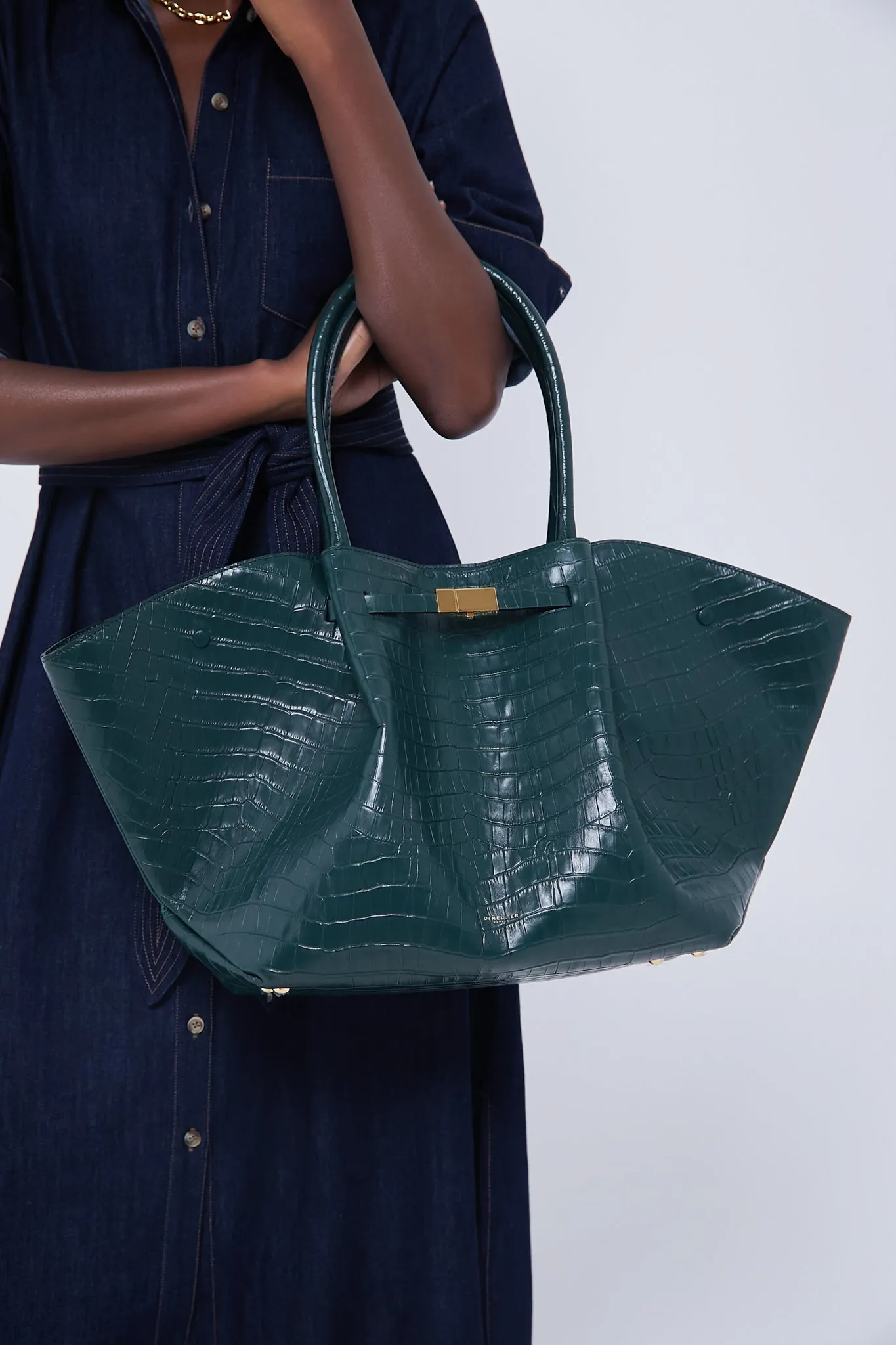 Forest Green Croc New York Bag sold by Tuckernuck product image thumbnail 2