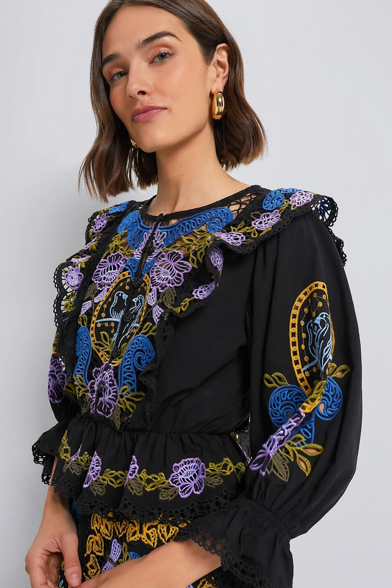 Black Richelieu Blouse sold by Tuckernuck product image thumbnail 3