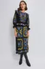 Black Richelieu Midi Skirt sold by Tuckernuck