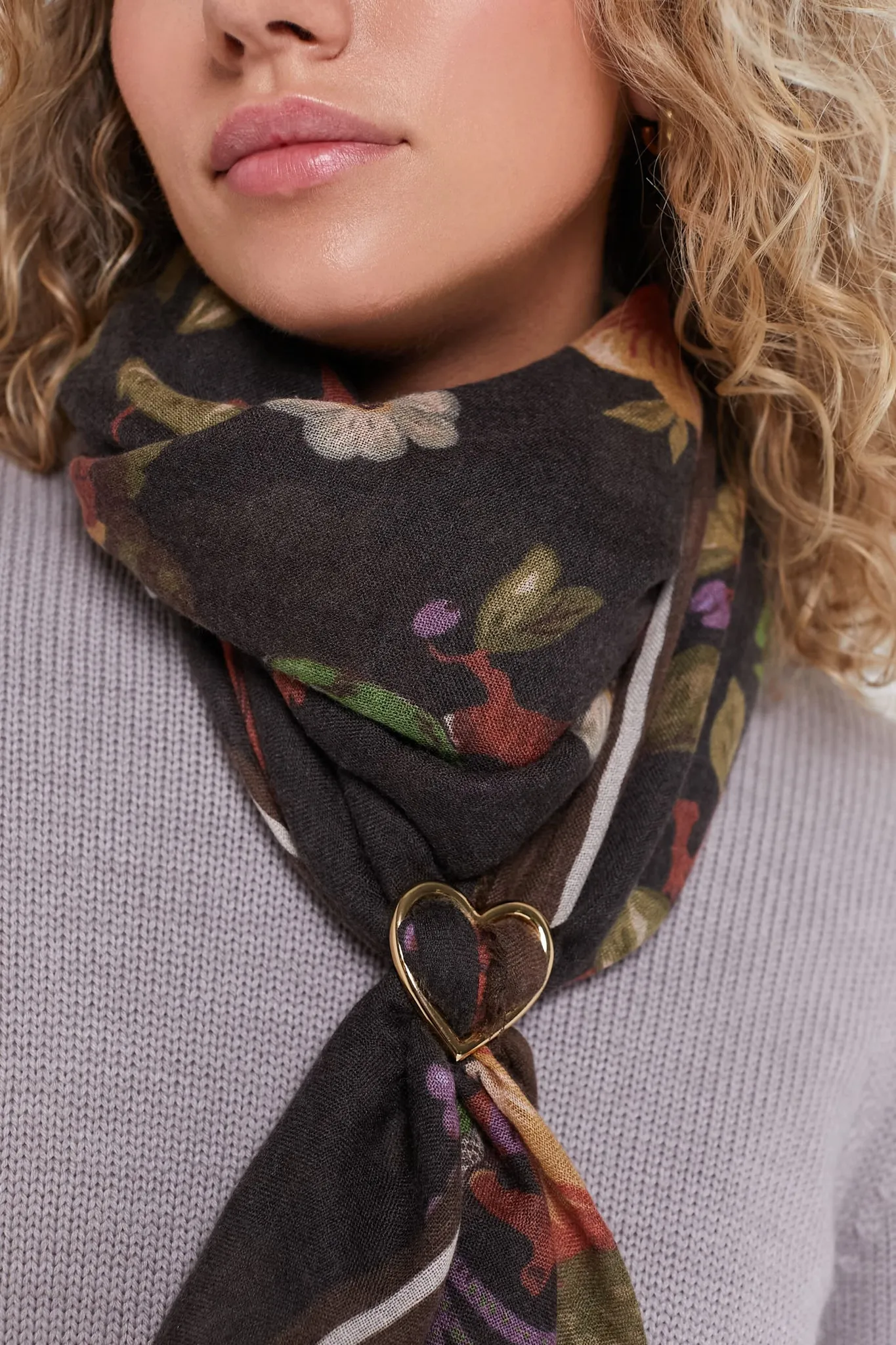 Gold Heart Scarf Ring sold by Tuckernuck product image thumbnail 3