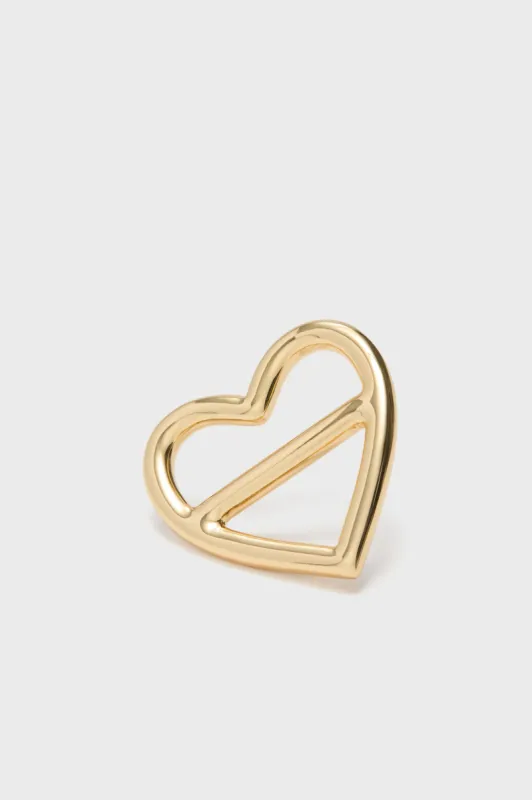 Gold Heart Scarf Ring sold by Tuckernuck